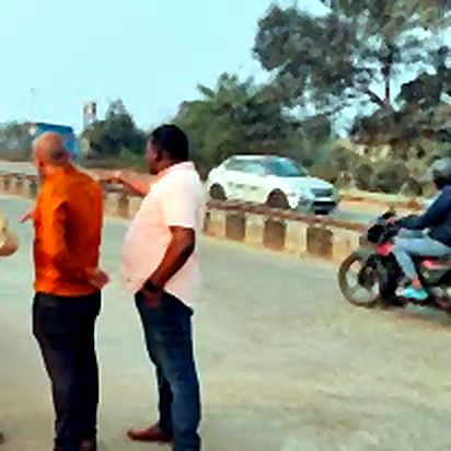 On-site inspection of an accident-prone stretch